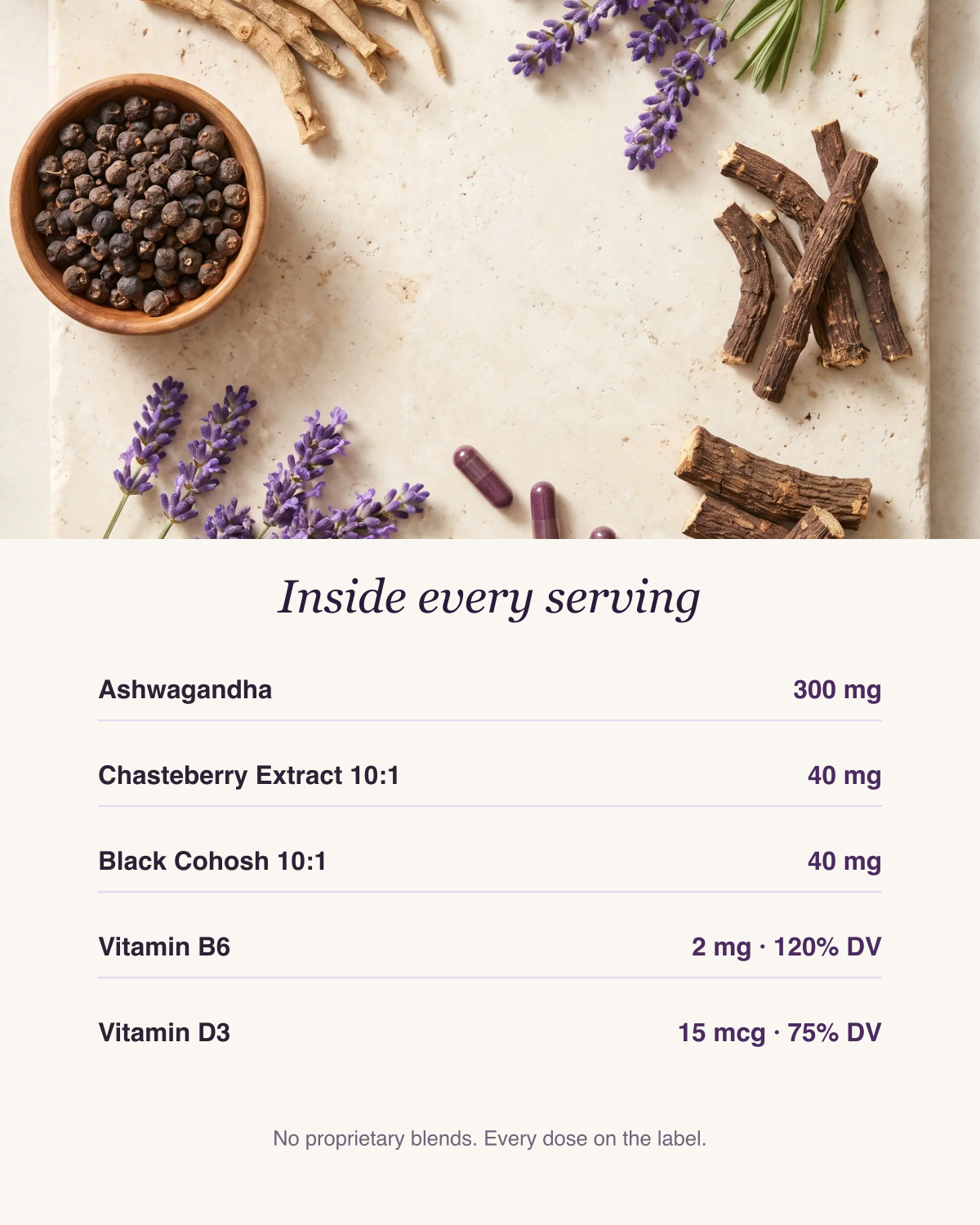 Inside every serving